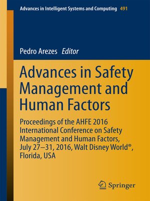cover image of Advances in Safety Management and Human Factors